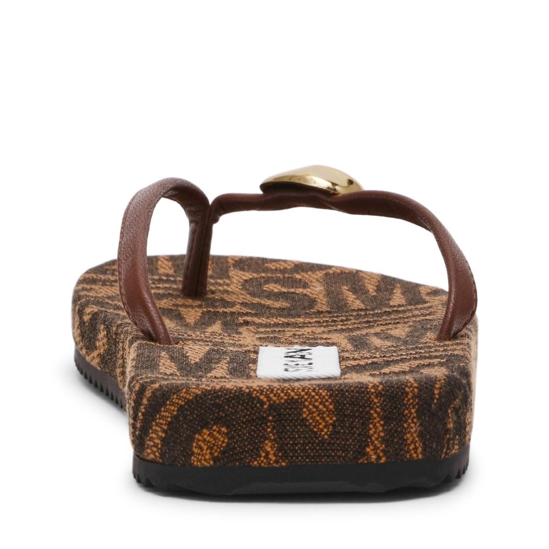 Surfup Brown Multi Sandalias Cafés Para Mujer