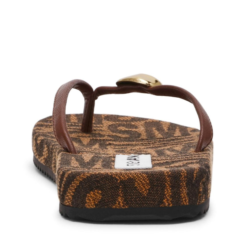 Surfup Brown Multi Sandalias Cafés Para Mujer
