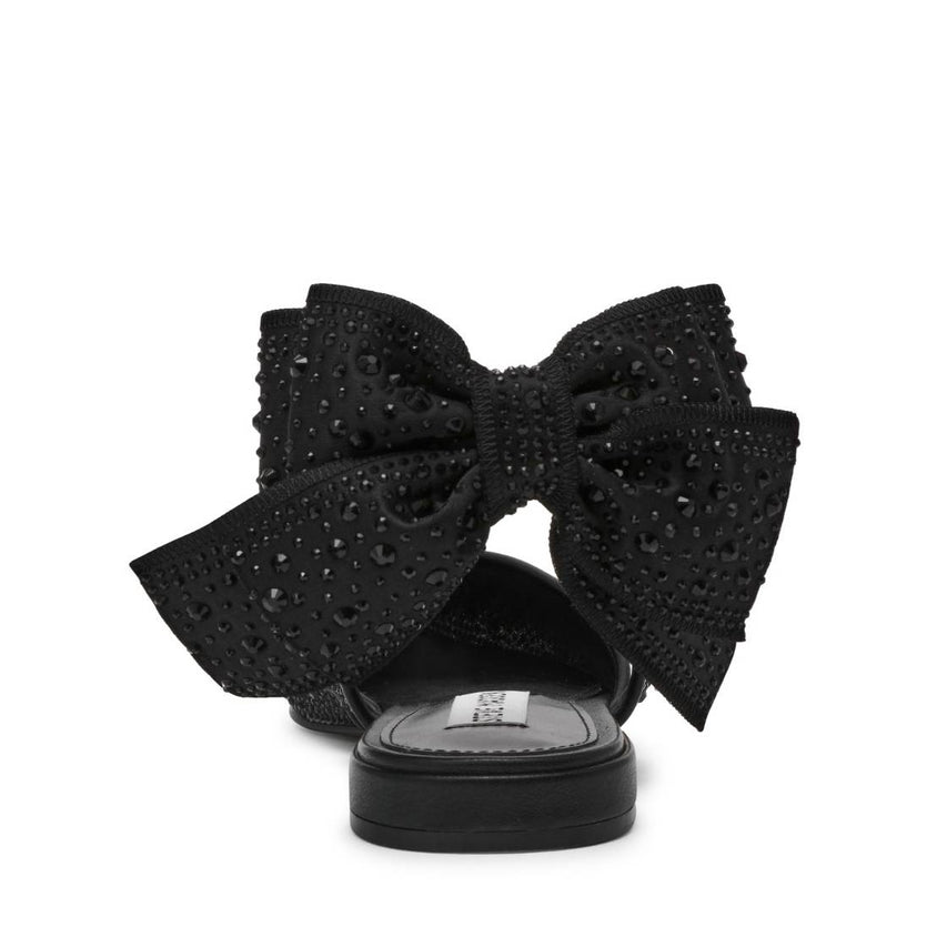 Synthia Mr Black Flats con Brillos Negras para Mujer