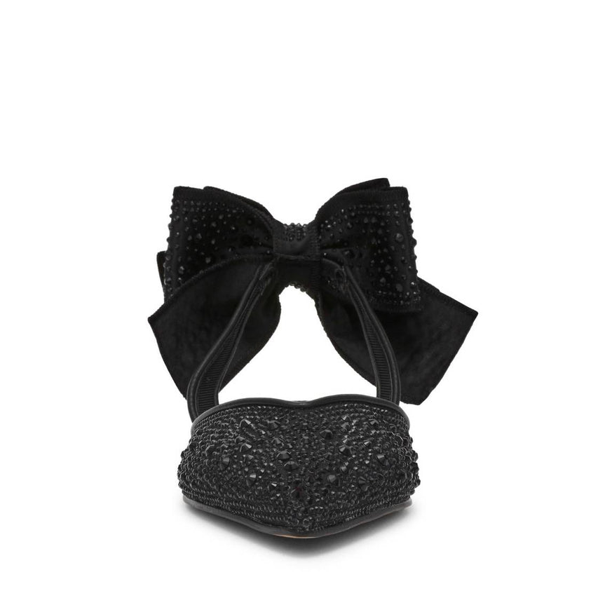 Synthia Mr Black Flats con Brillos para Mujer