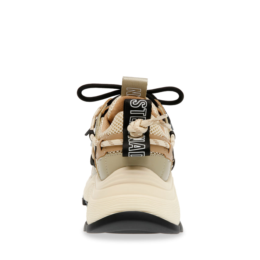 Tazmania Khaki Black Tenis Cafe con Negro para Mujer