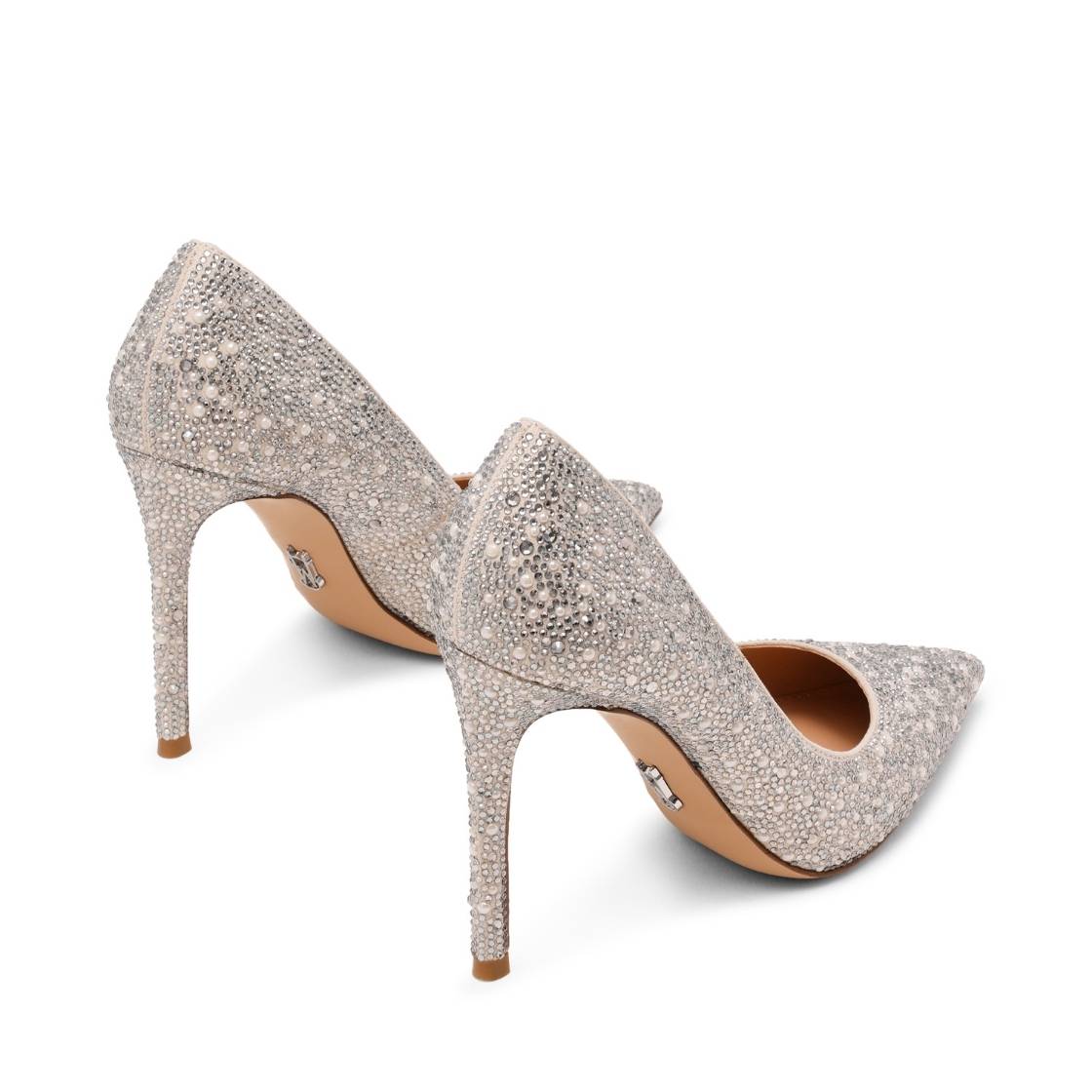 Thrive P Pearl Multi Tacones con Brillos Plateados para Mujer