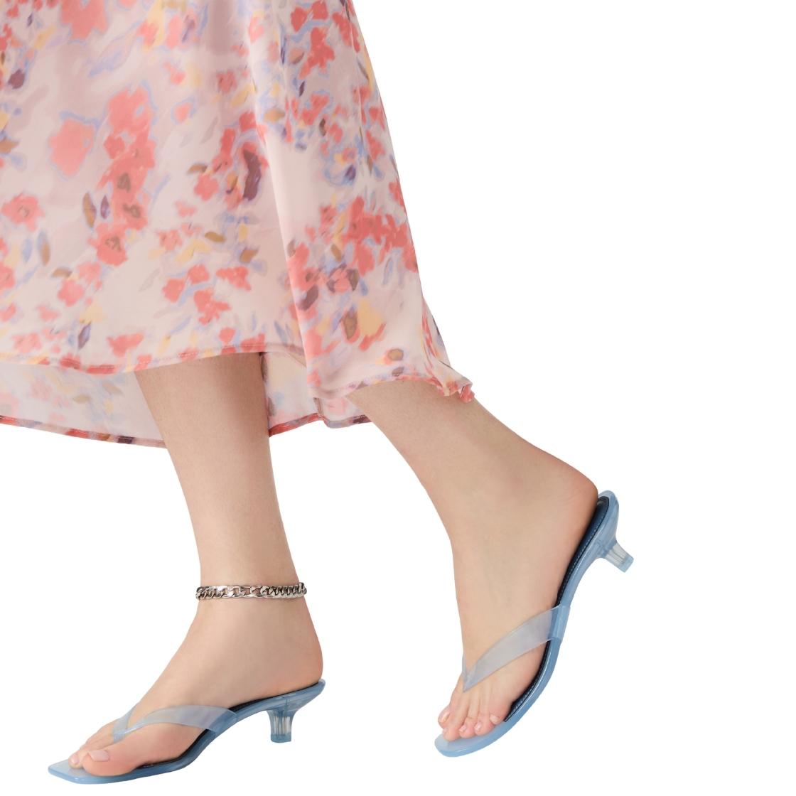 Tracie-J Light Blue Sandalias Azul Para Mujer Jelly Trend