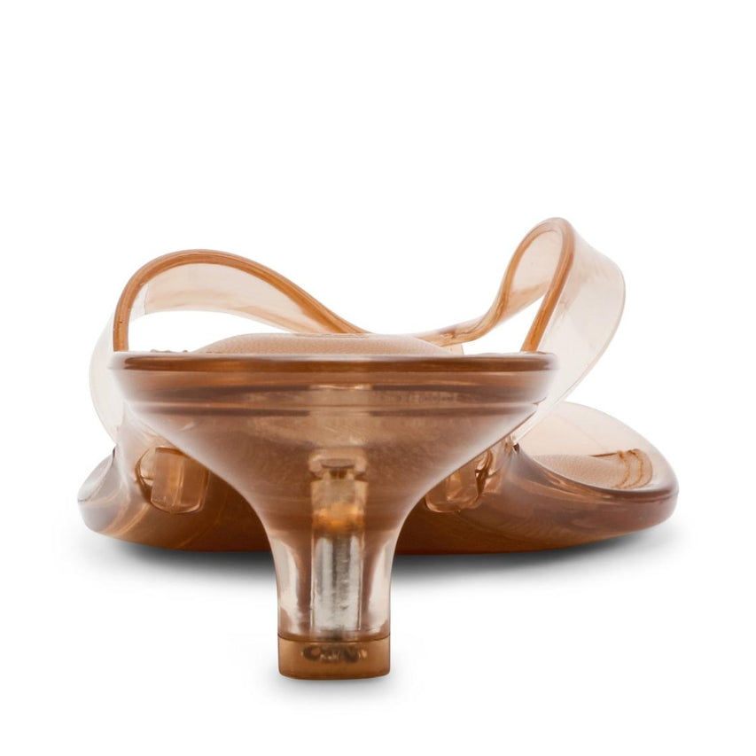 Tracie-J Tan Sandalias de Tacon Café Para Mujer