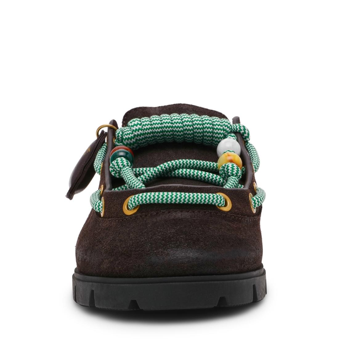 Truelove Chocolate Brown Suede Mules Para Mujer