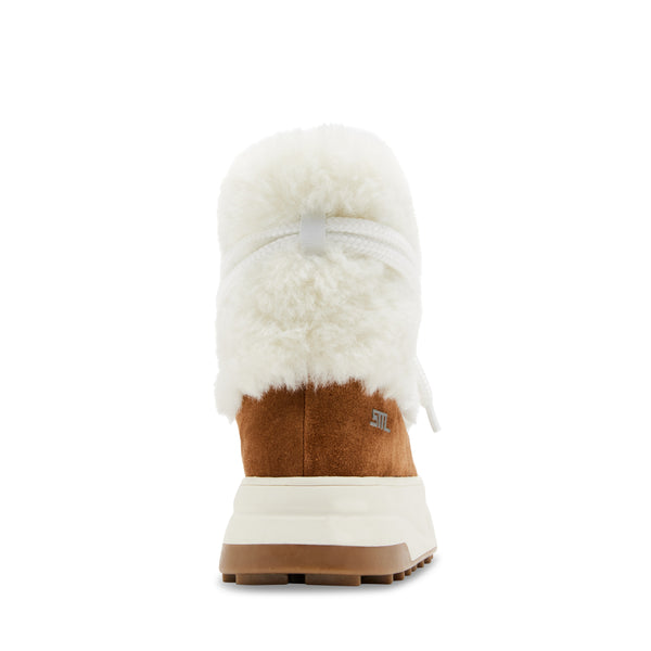 Tuff Stuff Chestnut Suede Botines Blancos para Mujer