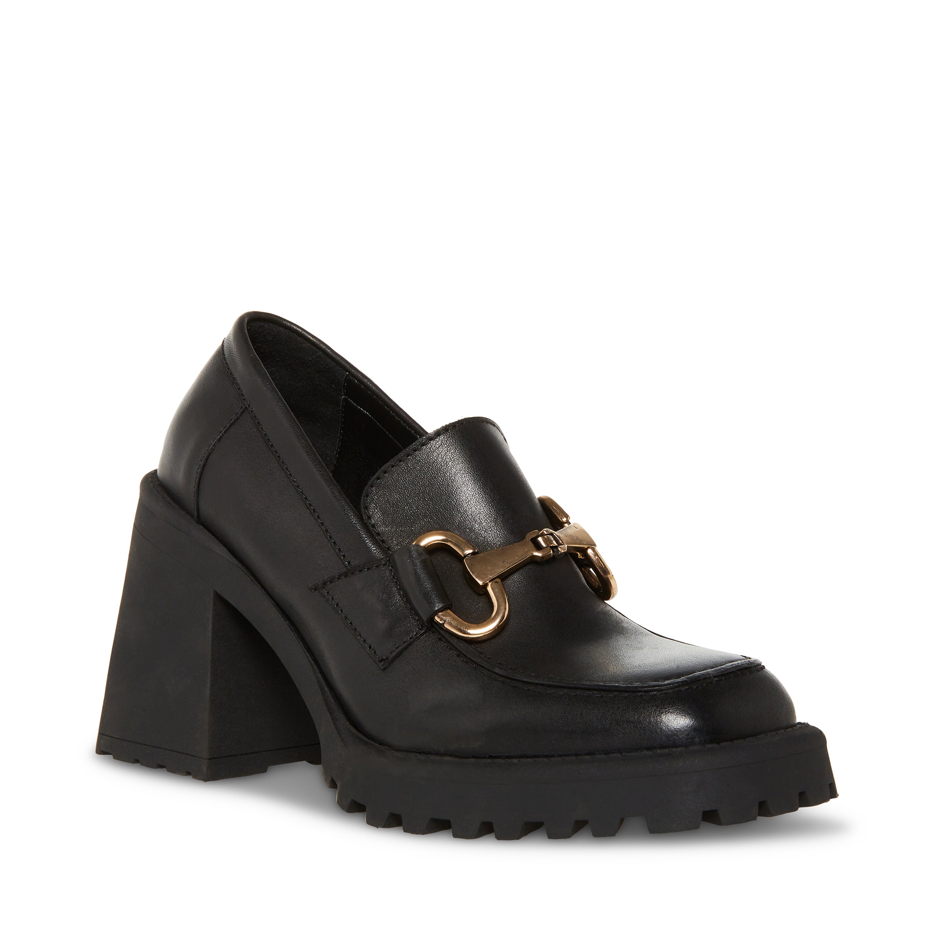 Uptowngrl Black Action Leather Mocasines de Piel Negros