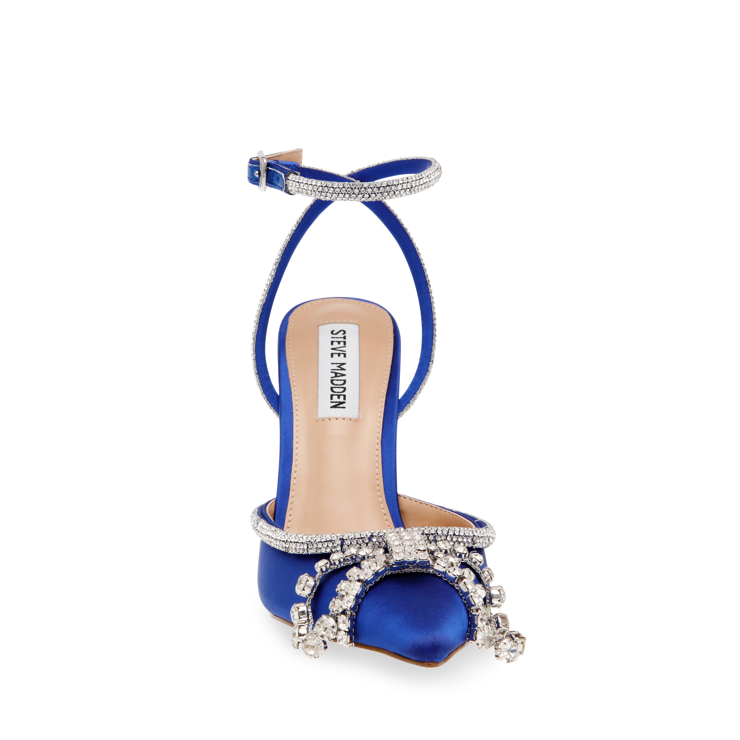 Vibrantly Blue Satin Tacones para Mujer