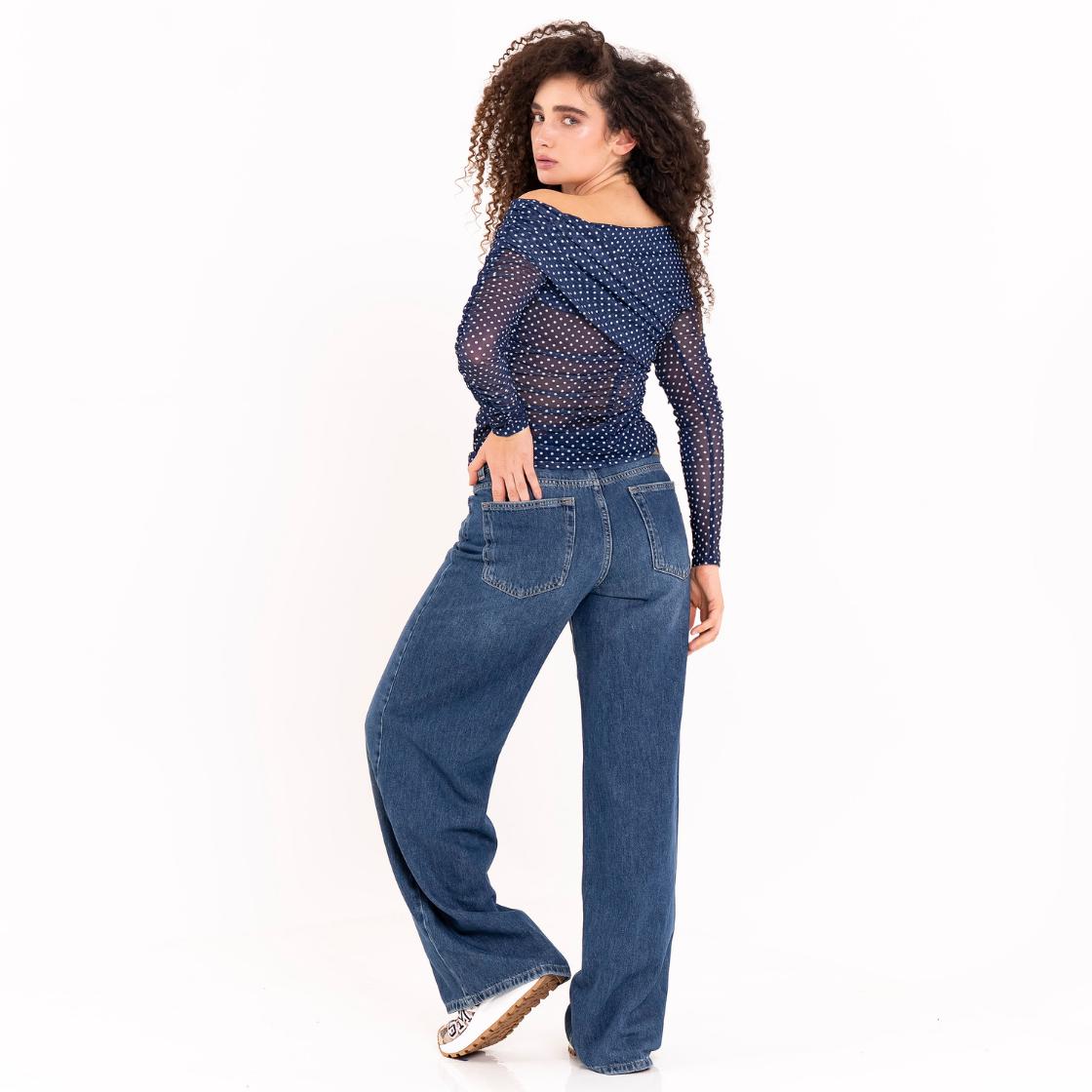 VIKTORIA TOP VINTAGE NAVY