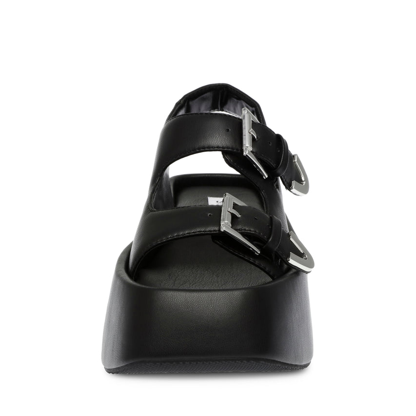 Watchful Black Black Sandalias de Plataforma para Mujer