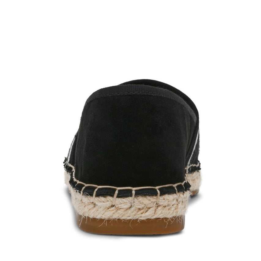 waverly rd black suede flats negros para mujer