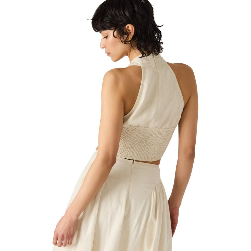 Winnie Top Natural Blusa Cruzada Para Mujer
