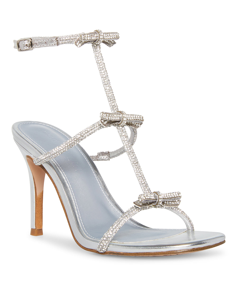 Wisteria Silver Multi Sandalias de Tacon Plateadas