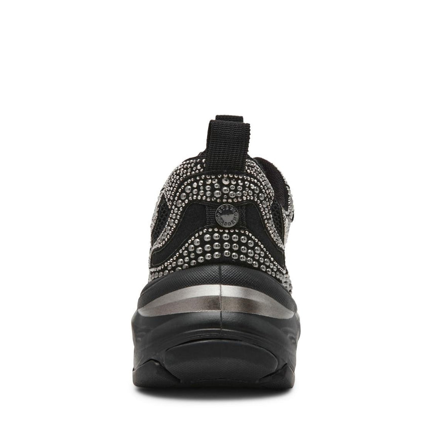 Zonar-R Black/Pewter Tenis Negros con Brillo Para Mujer