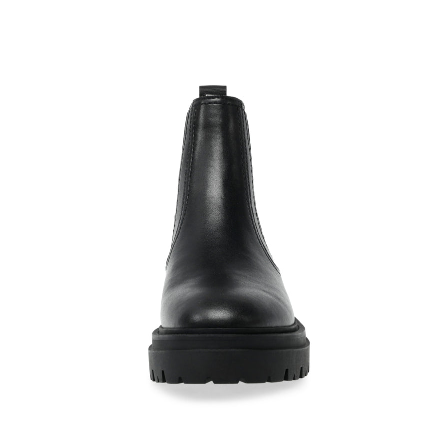 Astute Black Leather Botines para Mujer