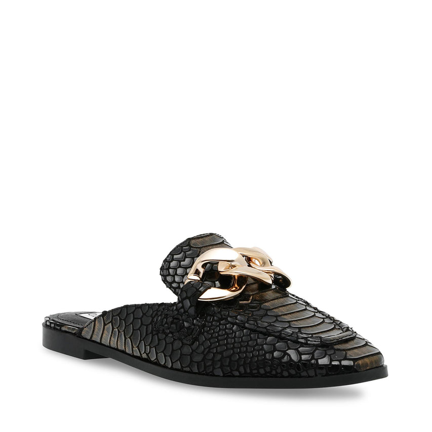 Cally Black Bronze Flats Negros