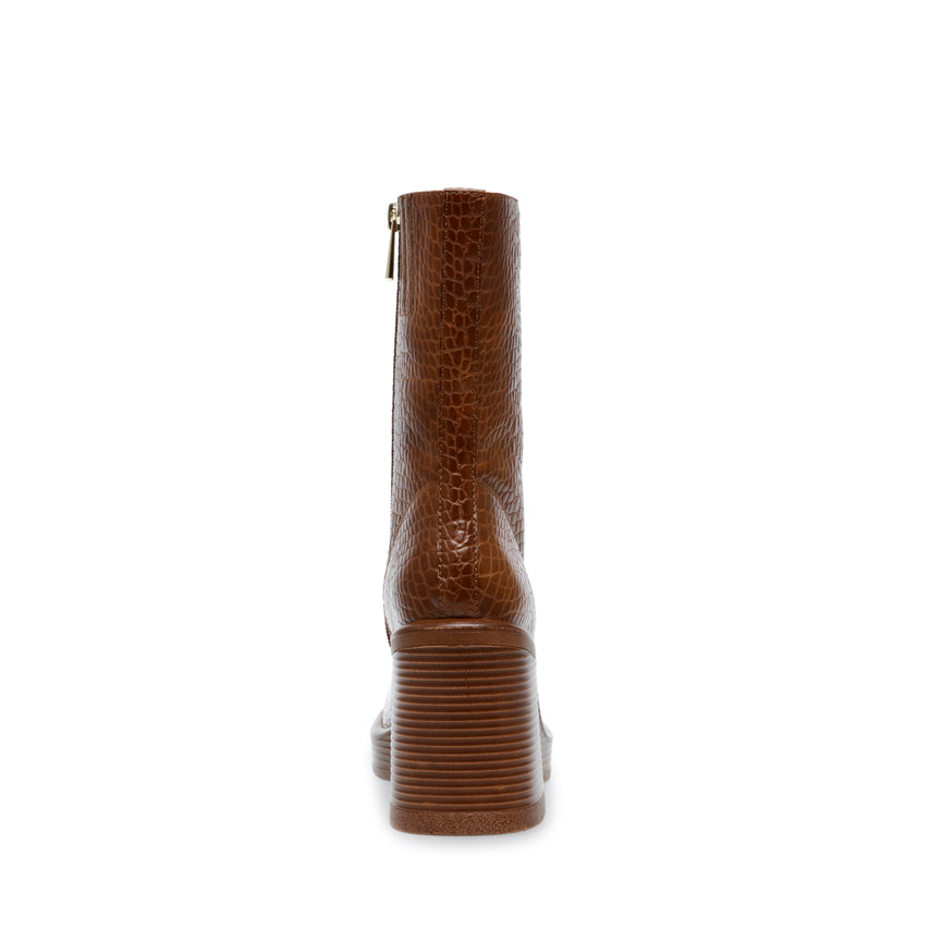Botas para mujer Finite Brown Croco parte trasera