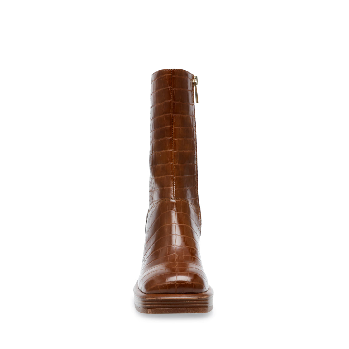 Botas para mujer Finite Brown Croco parte frontal