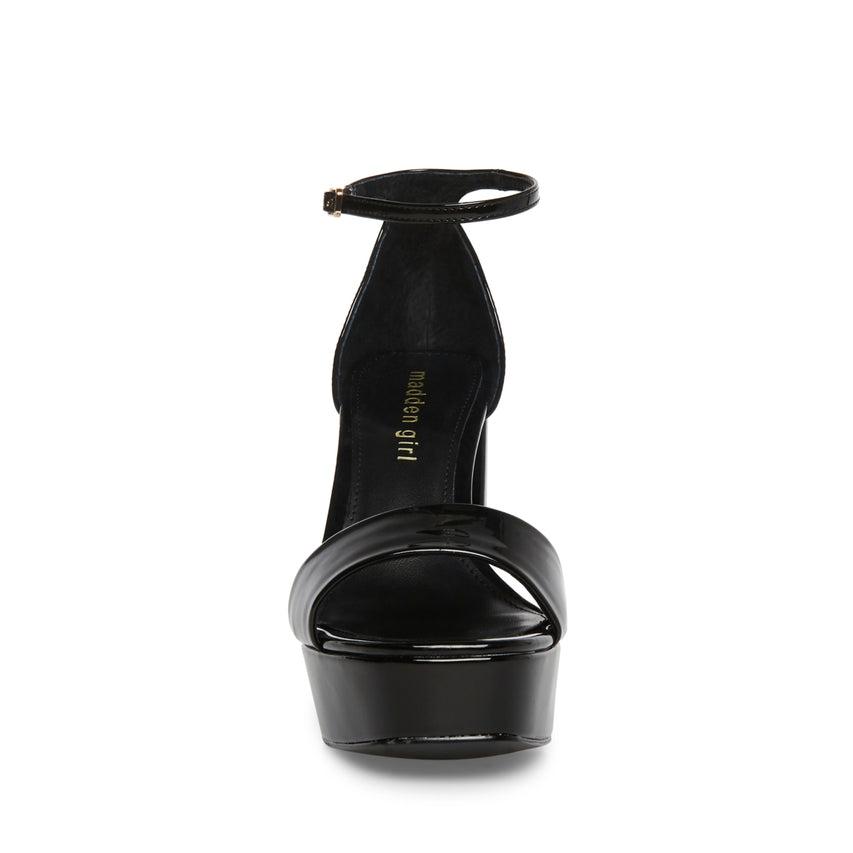 Omega Black Patent Tacones Negros para Mujer