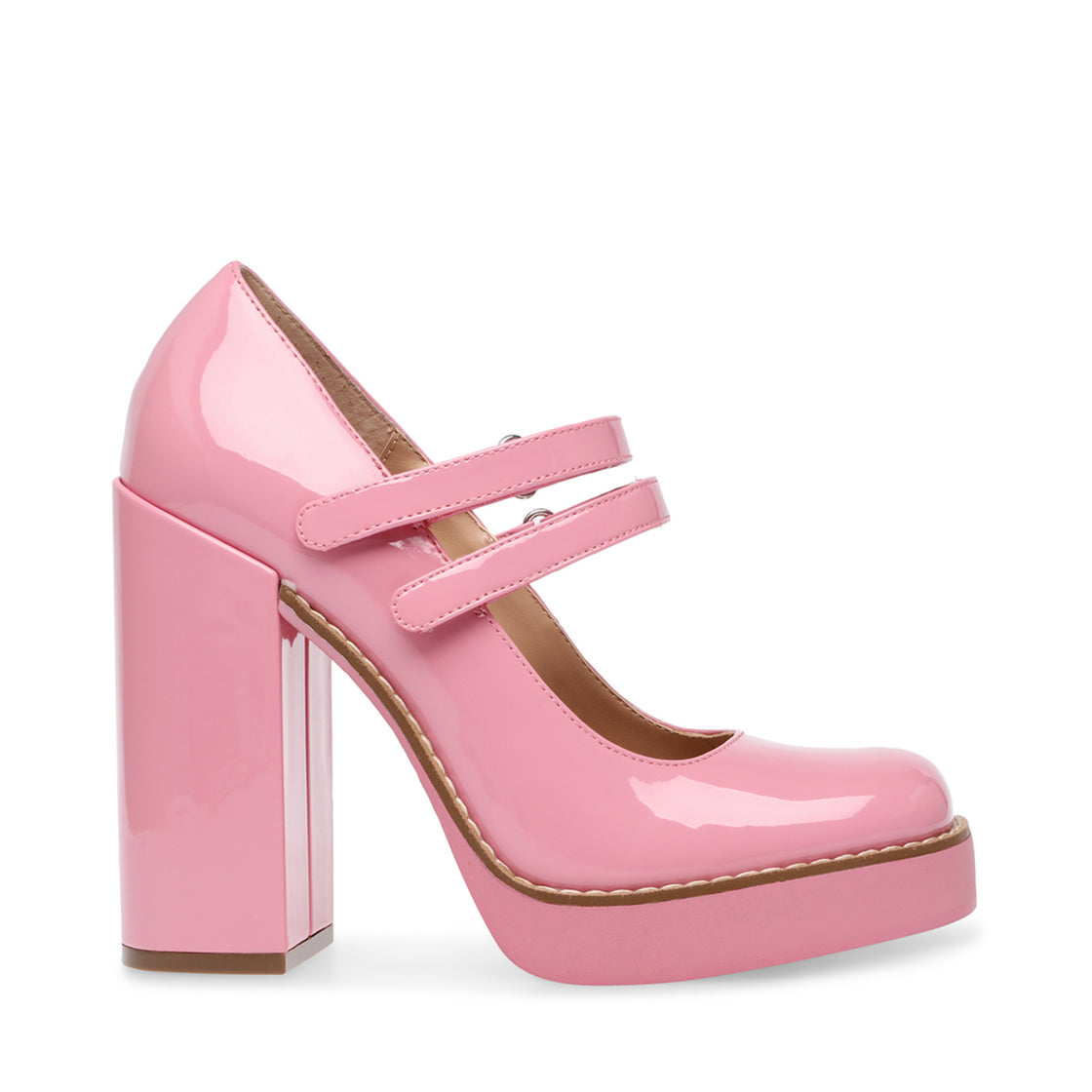 Twice Pink Patent Tacones Rosas