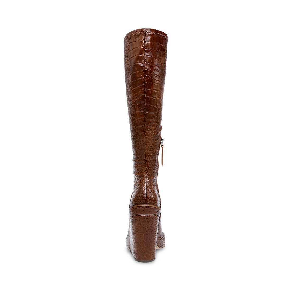 Aligned Brown Croco Bota Cafe para Mujer