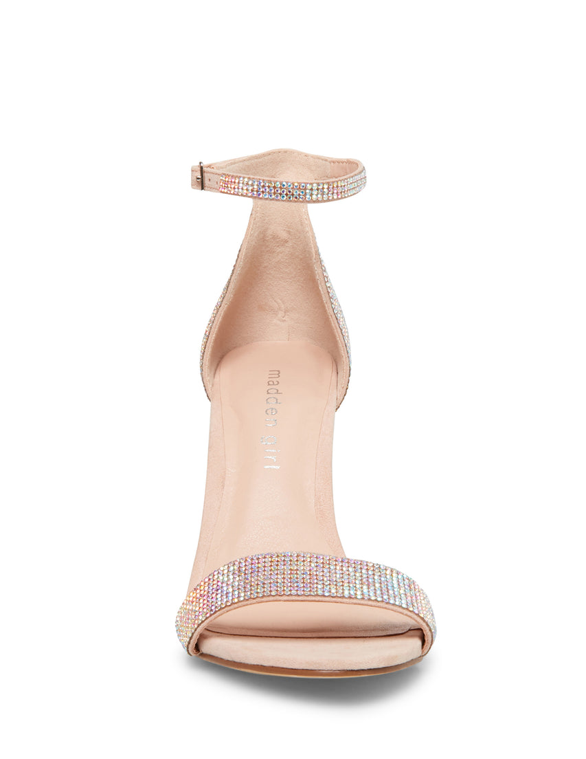 Beella-R Blush Multi Sandalia de Tacón ocn Brillos Para Mujer