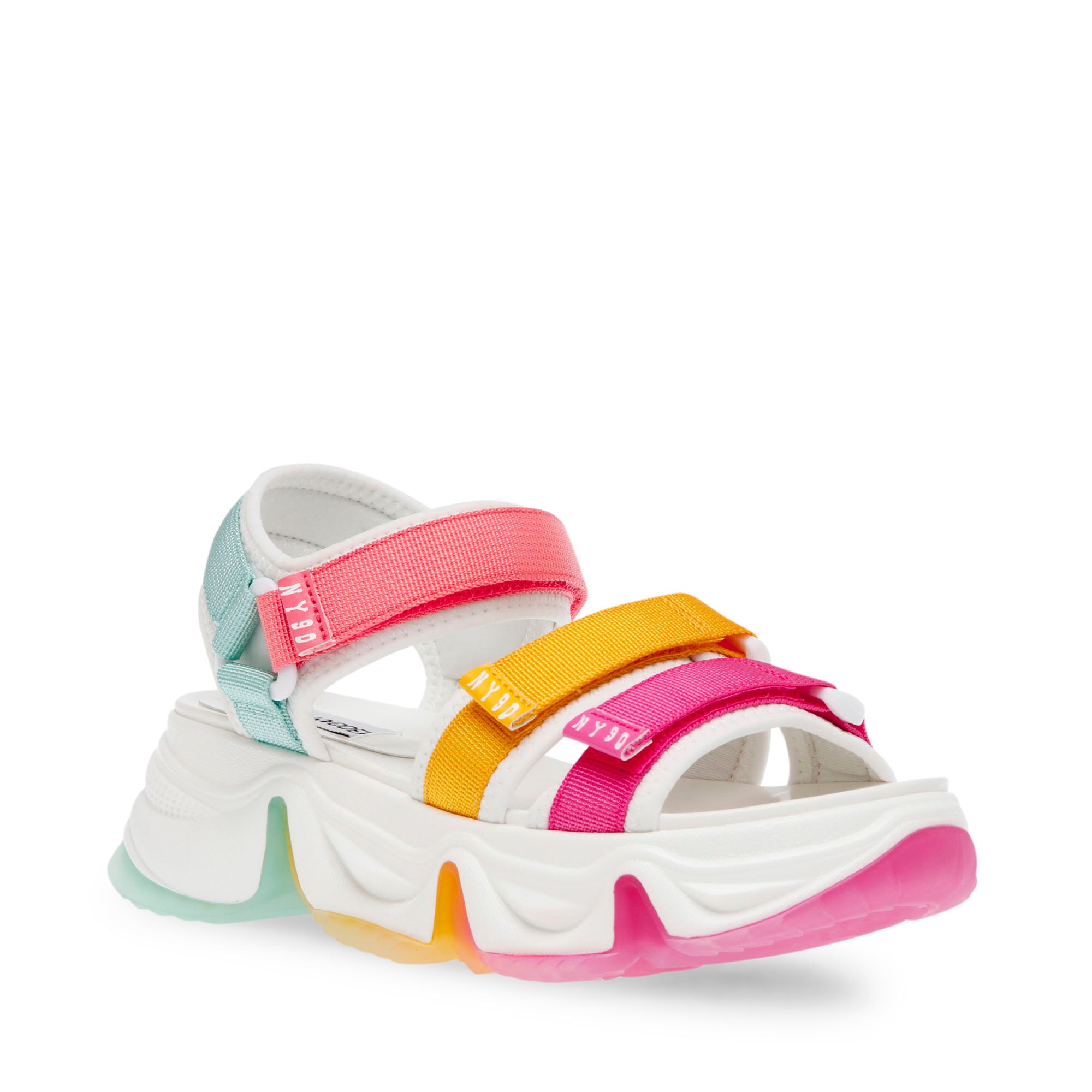 Chakra Teal White Sandalias Multicolor