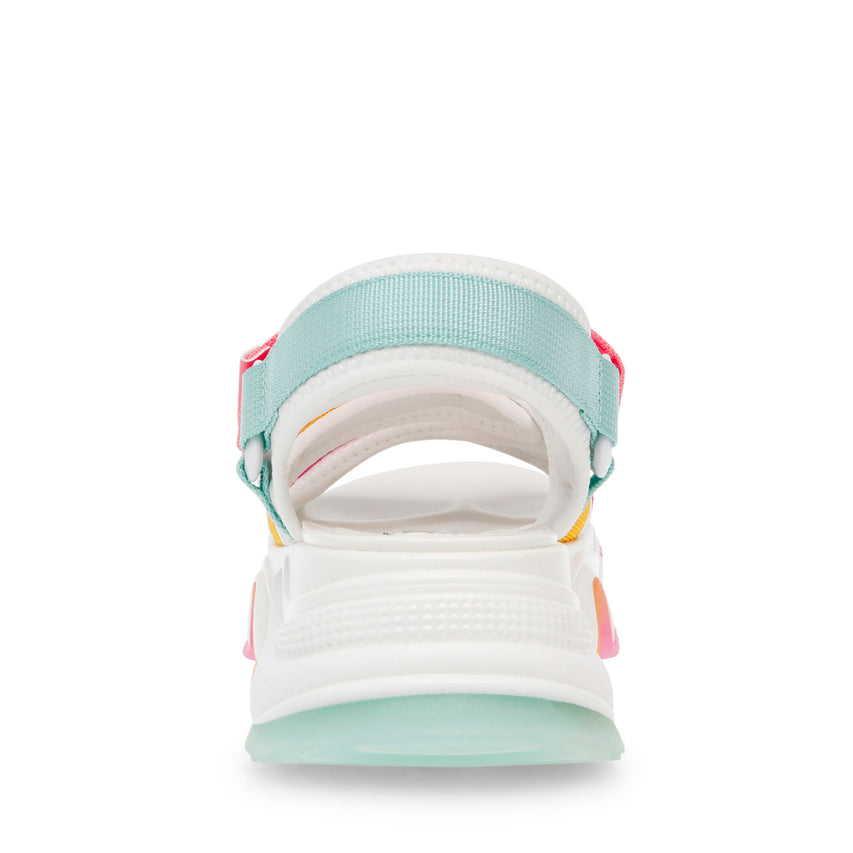 Chakra Teal White Sandalias para Mujer Multicolor 