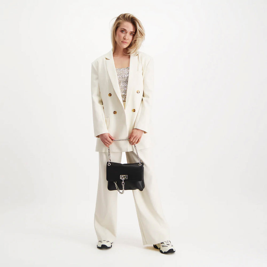 Isabella Blazer Cream Blazer Blanco para Mujer