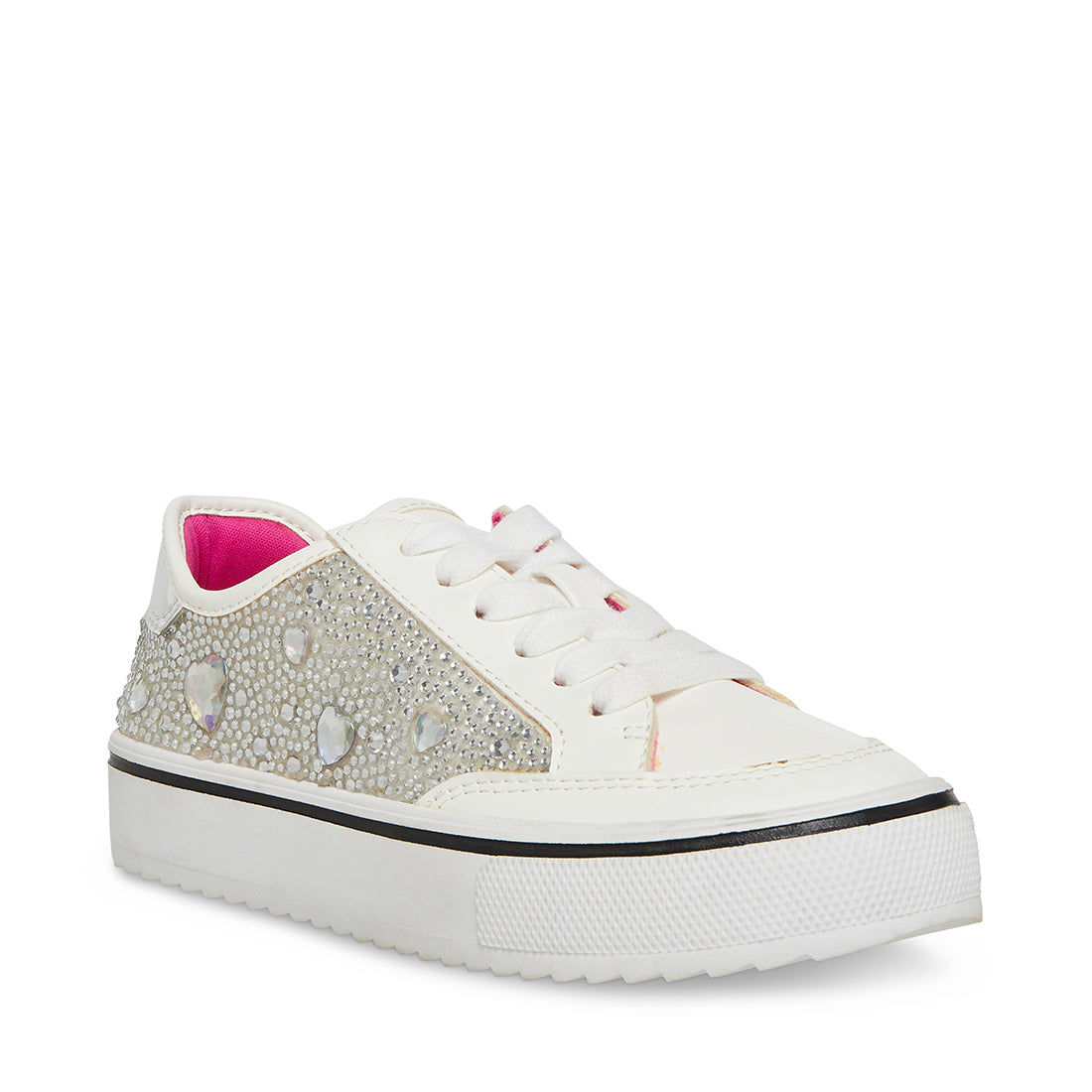 J-Beat Silver Tenis con Brillos Plateados
