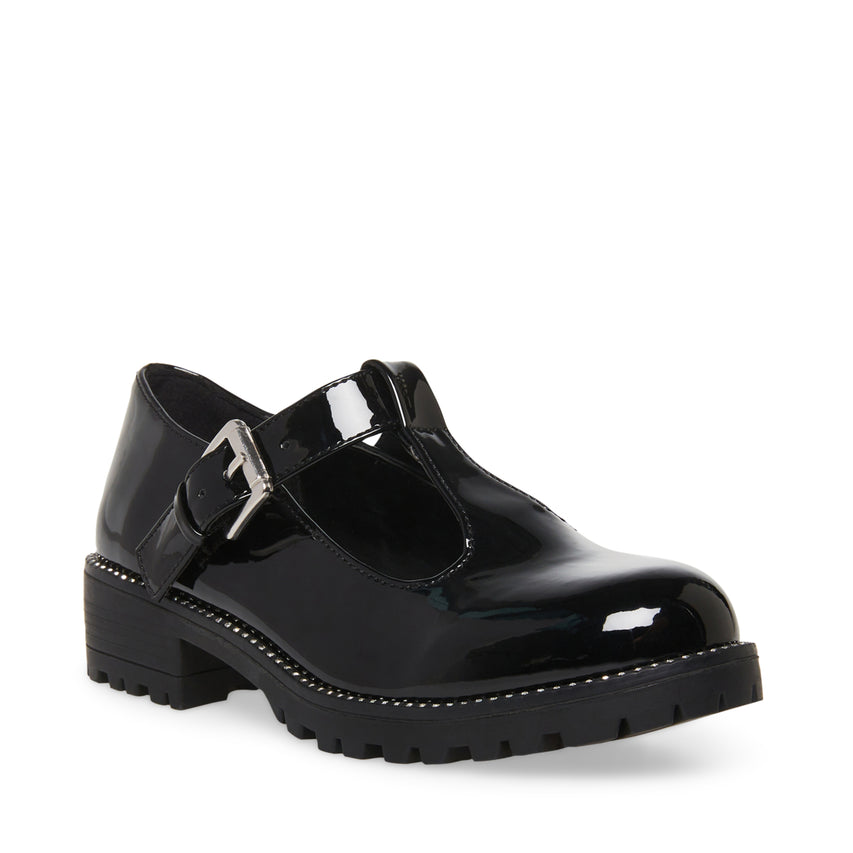 Jjolie Black Patent Zapatos Negros de Charol