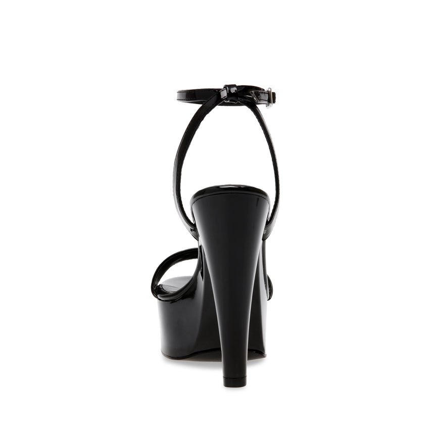 Julien Black Sandalias de Tacon Negras para Mujer