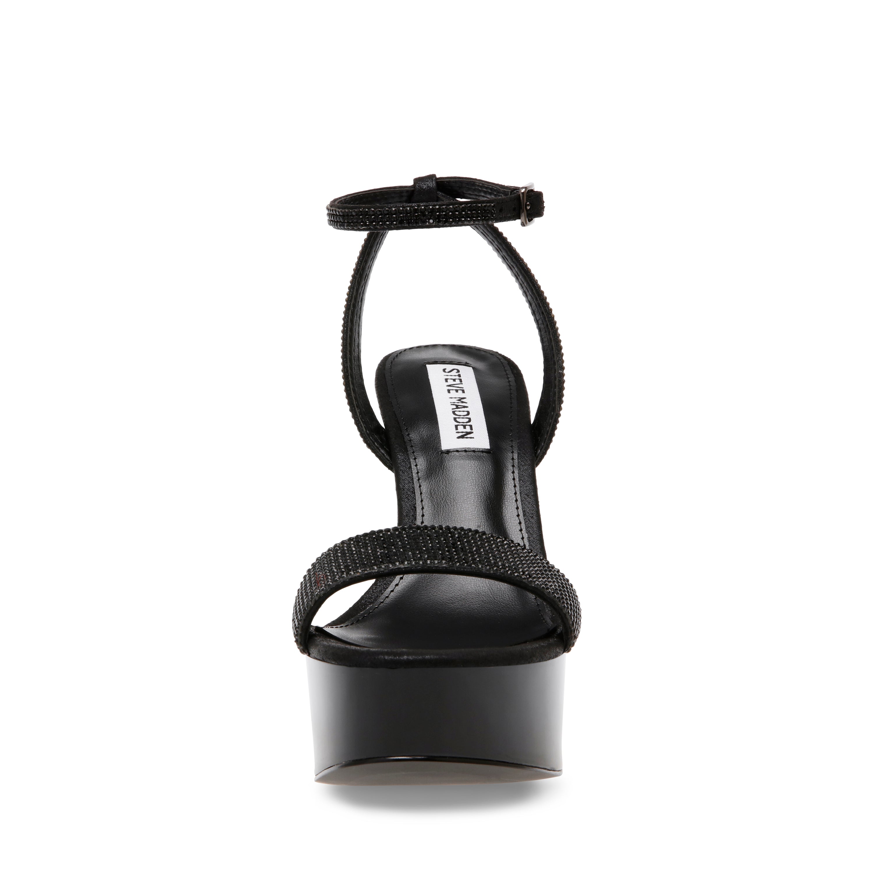 Julien R Black Crystal Sandalias con Tacon para Mujer
