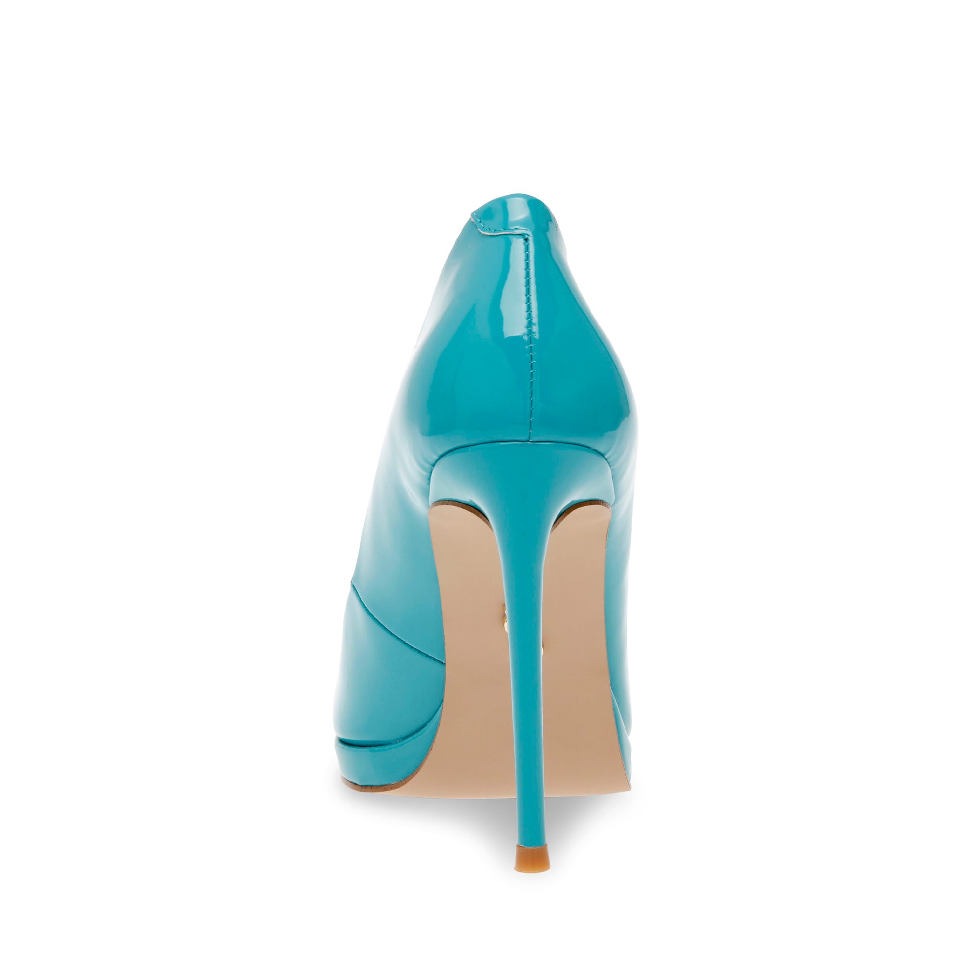 Klassy Teal Patent Tacones Azules para Mujer