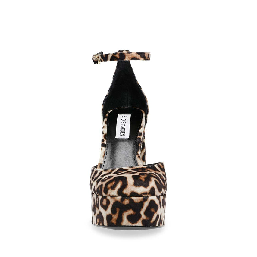 Londyn Leopard Velvet Tacones para Mujer