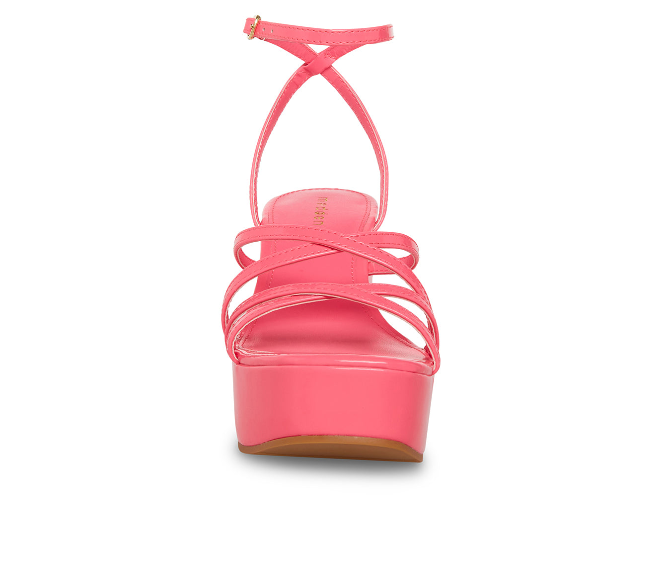 Myaa Bright Pink Patent Sandalias para Mujer