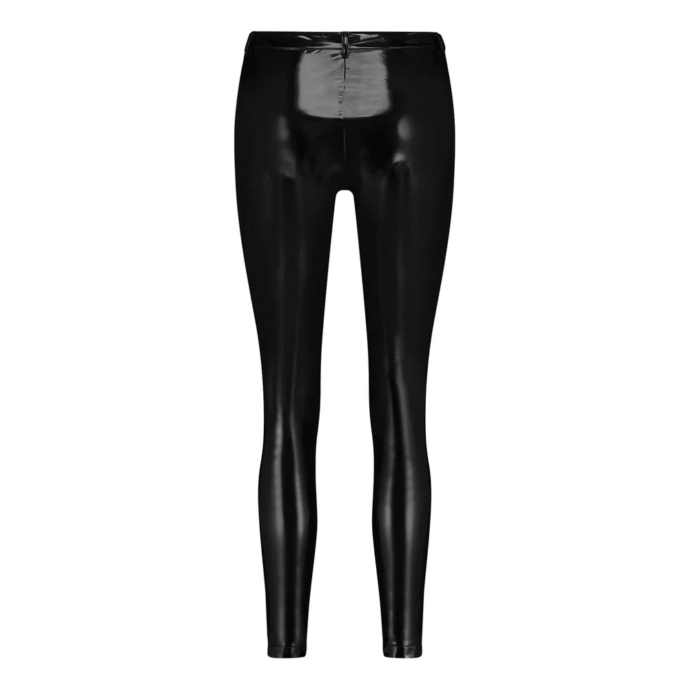 Shine Arts Black Patent Leggins Vinipiel Negro