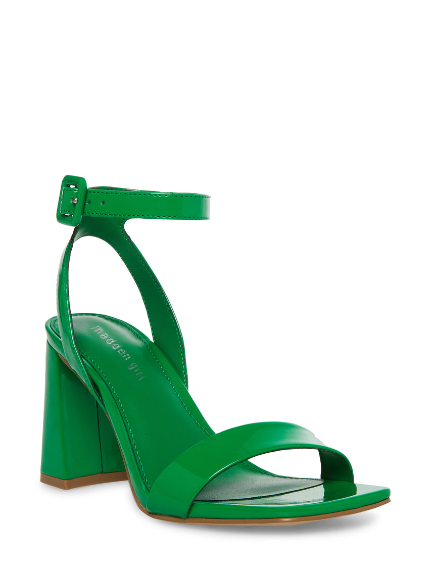 Winnii Green Patent Sandalias Verdes de Charol