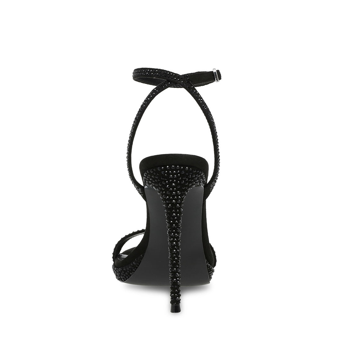 Wordly R Blk Crystal Tacones Negros Brillos para Mujer