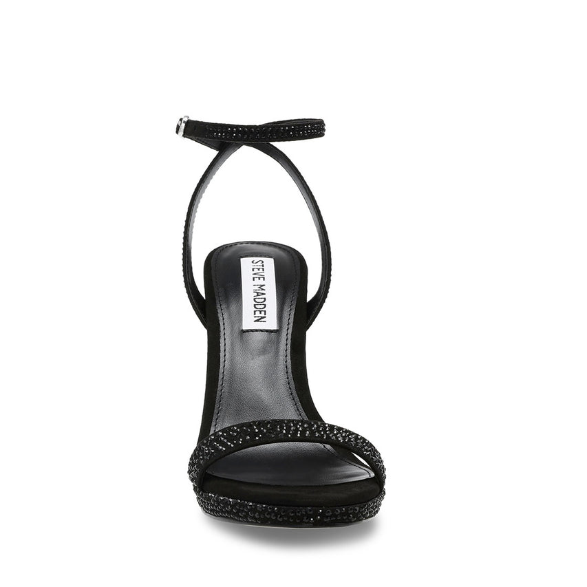 Wordly R Blk Crystal Tacones para Mujer
